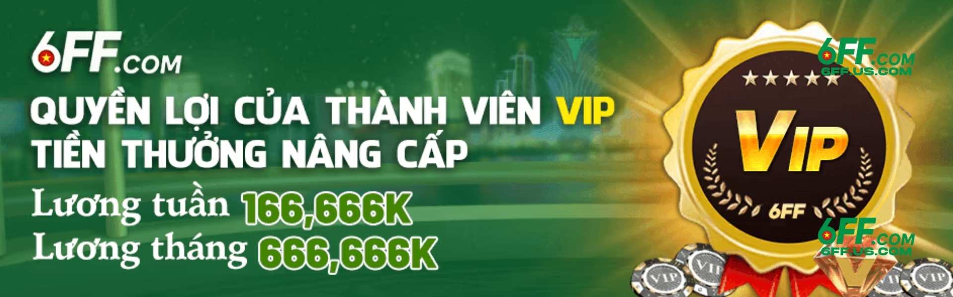 6FF - Nhà Cái Cá Cược Trực Tuyến Uy Tín #1 - Đăng Ký +666K 8 Banner 6FF 1